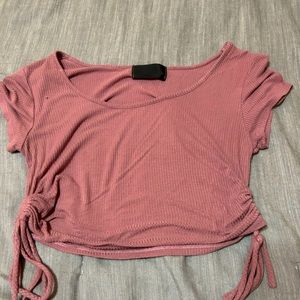 Pink crop top size S